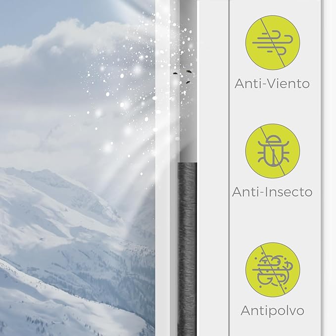Cinta Aislante de Puertas y Ventanas - Mantén tu hogar cálido y limpio, bloqueando el frío y el polvo con facilidad-Paga 1 y Llévate 4
