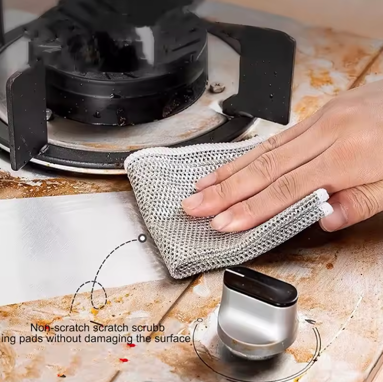 Shine & Scrub Kit: "Paño Aluminio Quita Grasa + 4 Unidades de Regalo".