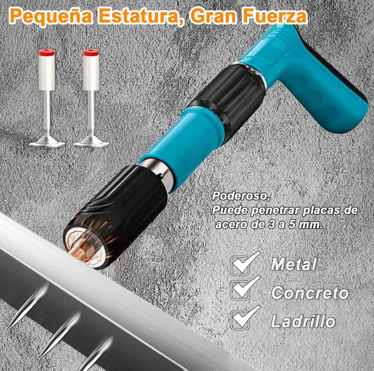 NailBlaster: Pistola Manual De Clavos".