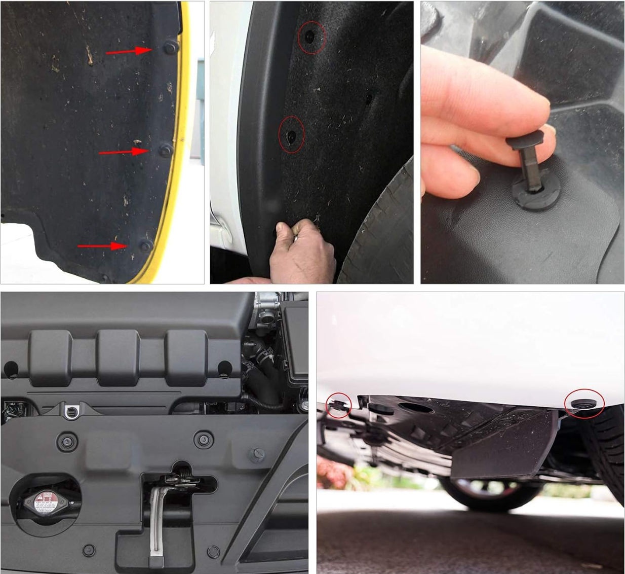 KIT 100 CLIP BROCHE RETENCION – Reemplaza Clips Rotos – Deja Tu Auto Como Nuevo Sin Esfuerzo-Oferta 2x1