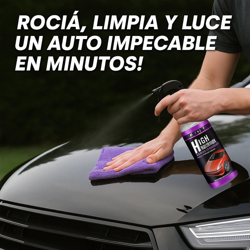 Spray Cerámico 3 en 1 – Protege y Brilla – Mantén tu auto como nuevo por meses, aunque duerma al sol-50% Descuento