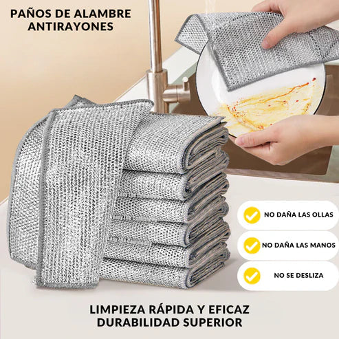 Shine & Scrub Kit: "Paño Aluminio Quita Grasa + 4 Unidades de Regalo".