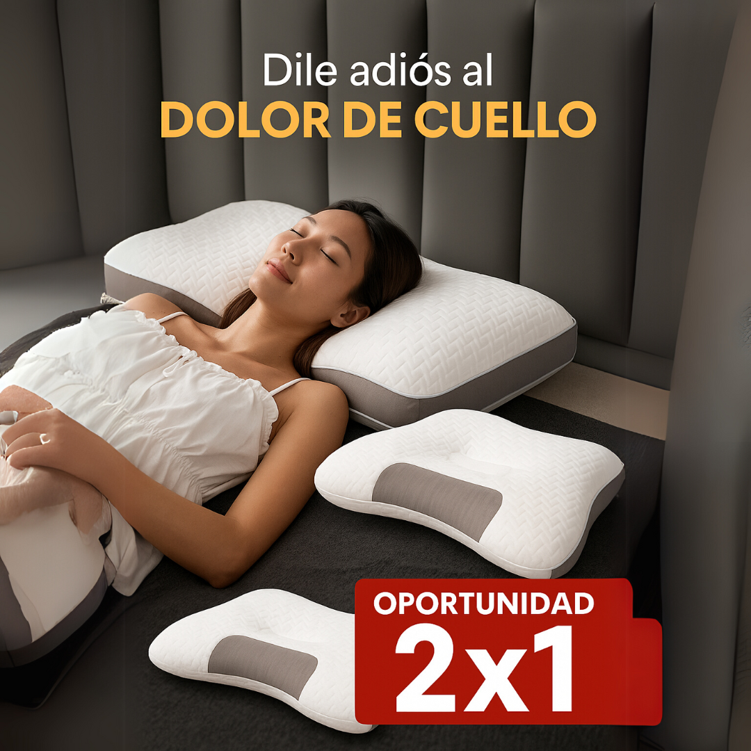 Almohada Cervical – Soporte Premium para Dormir – Elimina rigidez y mejora tu descanso en menos de una semana+ 1 DE REGALO 🎁