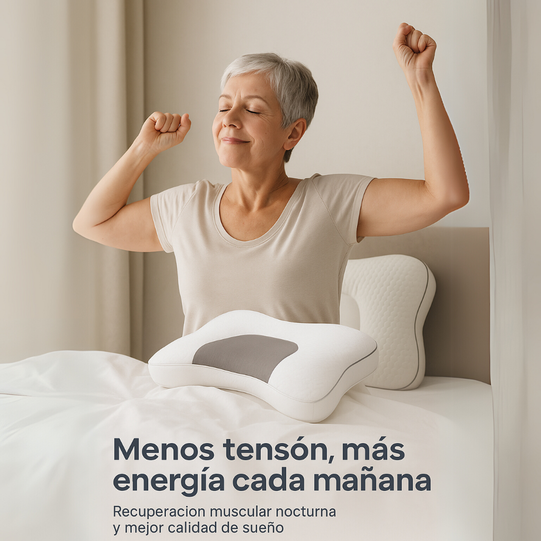 Almohada Cervical – Soporte Premium para Dormir – Elimina rigidez y mejora tu descanso en menos de una semana+ 1 DE REGALO 🎁
