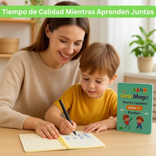 Cuaderno Mágico Reutilizable – Aprende a Escribir Jugando – Mejora su caligrafía en solo 7 días