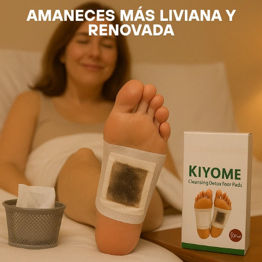 Parches Detox para Pies – Limpian tu cuerpo mientras duermes – Siéntete más liviana en solo 7 noches