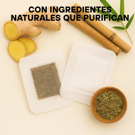 Parches Detox para Pies – Limpian tu cuerpo mientras duermes – Siéntete más liviana en solo 7 noches