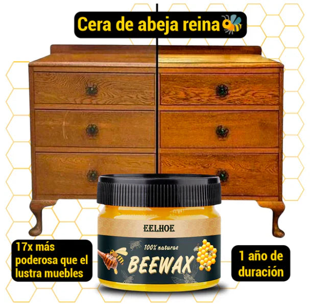 Cera Restauradora de Madera Beemax™ – Restaura y Protege – Devuelve el brillo natural de tus muebles en solo 5 minutos