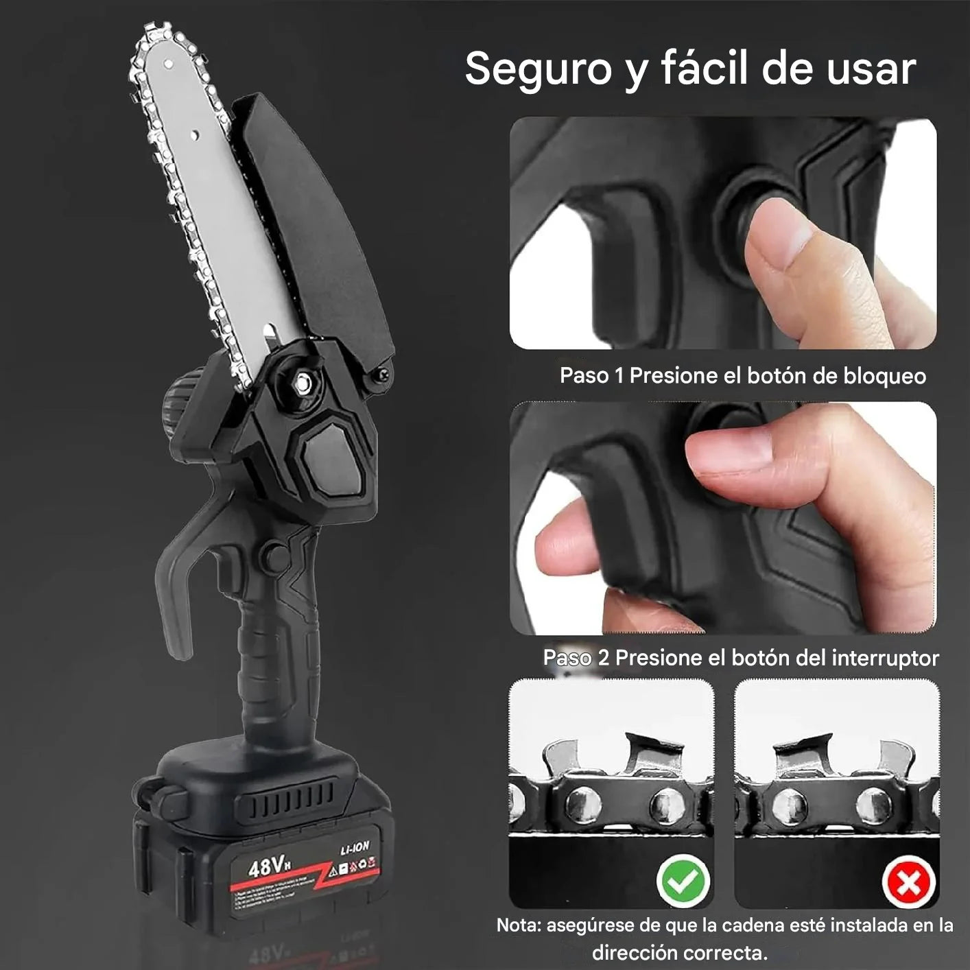 Mini Motosierra Portátil 50% de Descuento