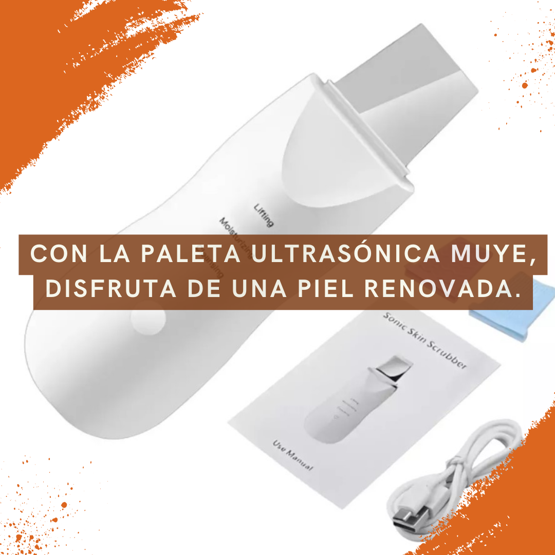 Espátula Facial Ultrasónica Exfoliante