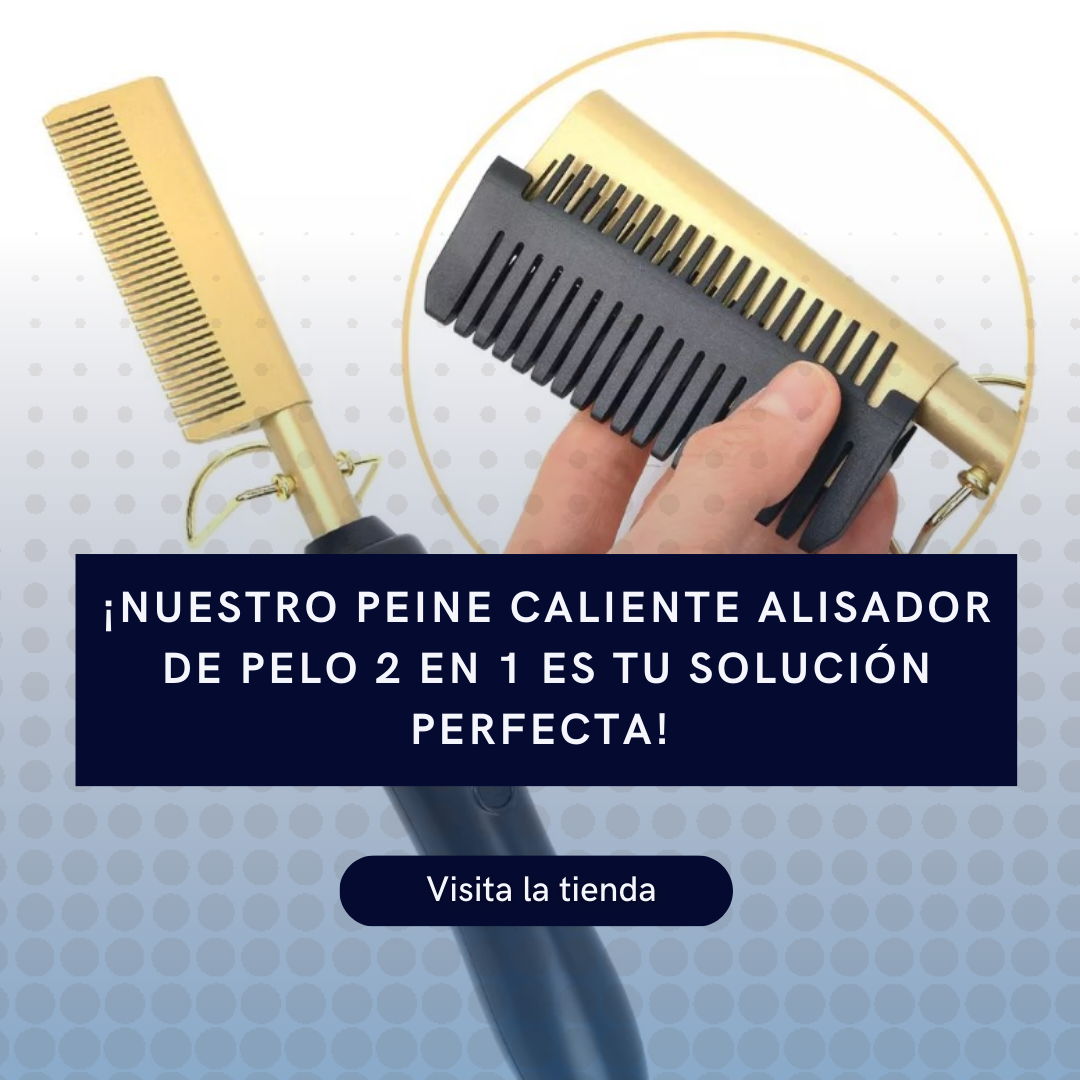 Peine Caliente Alisador De Pelo, 2 En 1