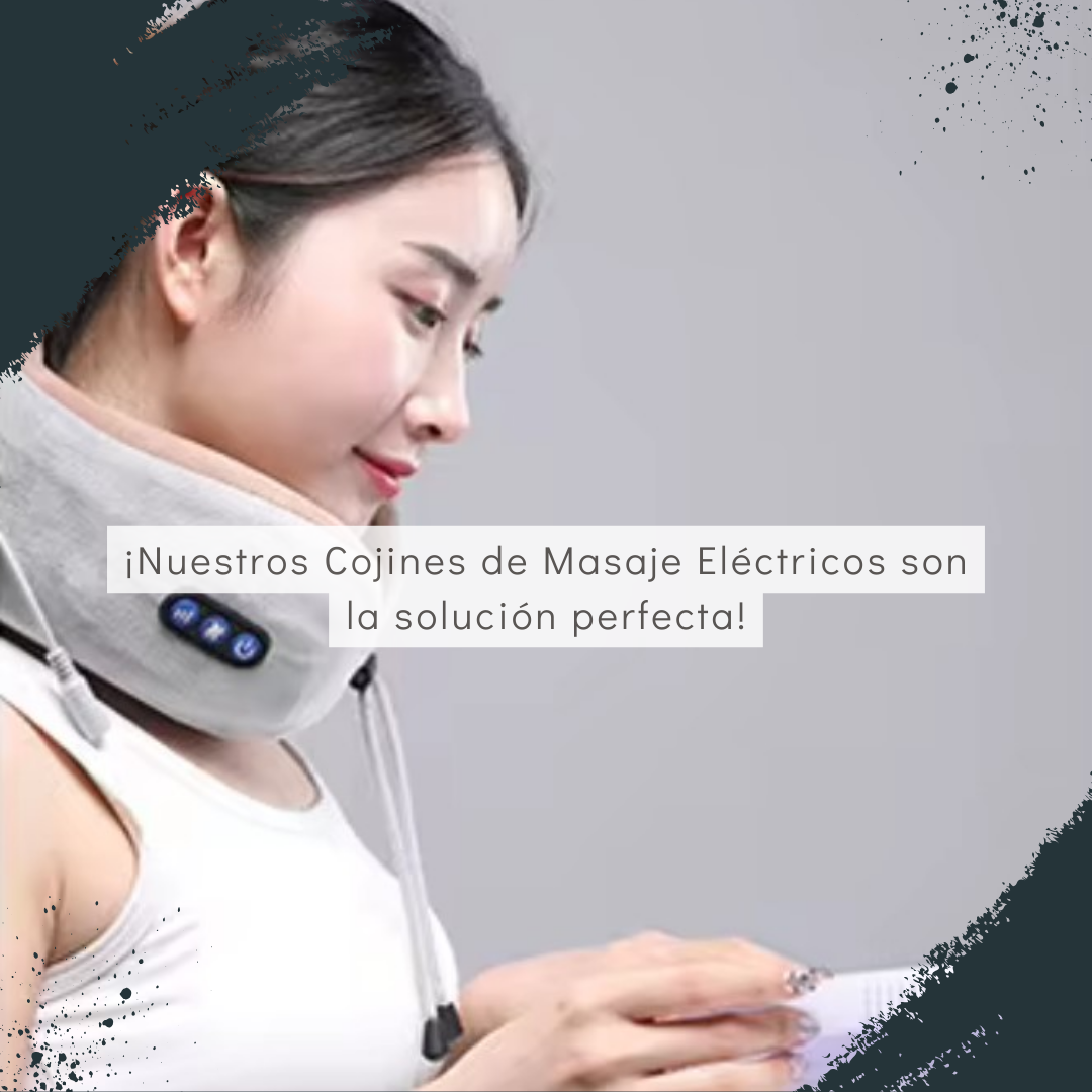 RelaxEase: "Masajeador Almohada Eléctrico Cuello"