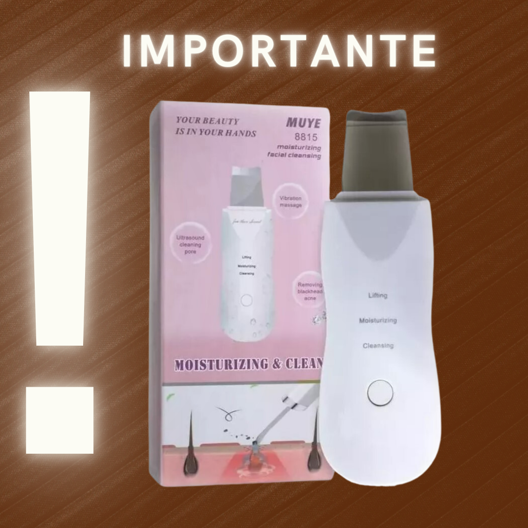 Espátula Facial Ultrasónica Exfoliante