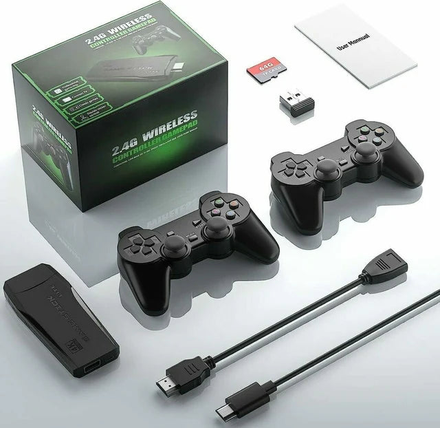 "Consola De Videojuego Game Stick 64g" + 10.000 Juegos  GRATIS DE REGALO 🎁 + 2 Controles