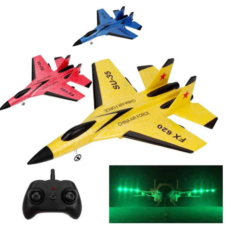 JET ZY-530PRO "AVION INDESTRUCTIBLE  A CONTROL REMOTO+ 🎁LED DE REGALO PARA LA NOCHE.