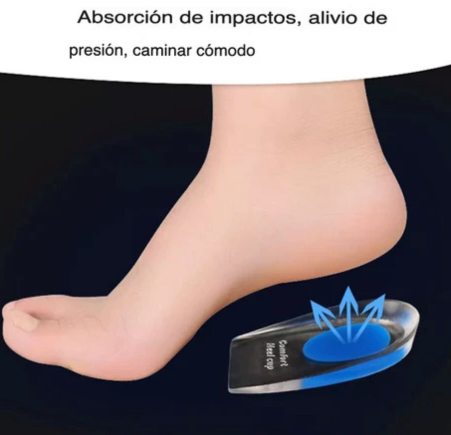 ComfortFit:"Plantillas Ortopédicas Taloneras Silicona"