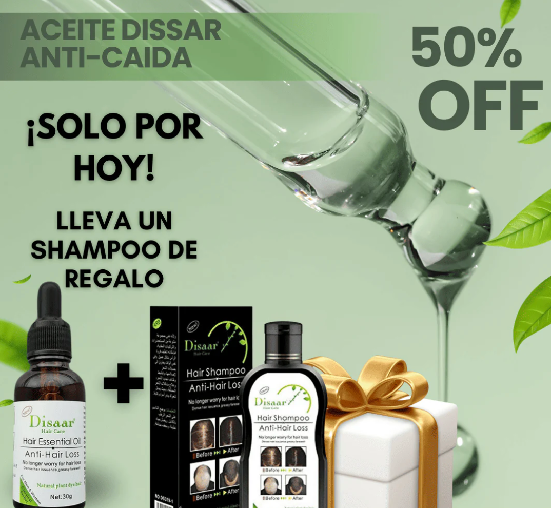 SERUM ANTICAIDA DISAAR + 🎁SHAMPOO ANTICAIDA DE REGALO🎁.
