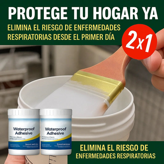 Impermeafix Hogar Seguro – Bloquea Humedad y Moho – Elimina el riesgo de enfermedades respiratorias en solo 24 horas- Oportunidad 2 x 1
