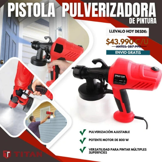 Máquina de Pintar TITAN® – Aplica pintura en minutos – Logra acabados profesionales sin gastar en maestros