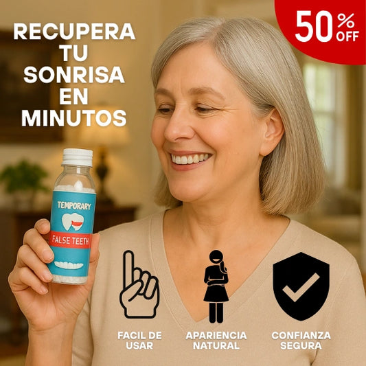 Diente Temporal – Reemplazo Instantáneo – Recupera Tu Sonrisa al Instante Sin Dentista