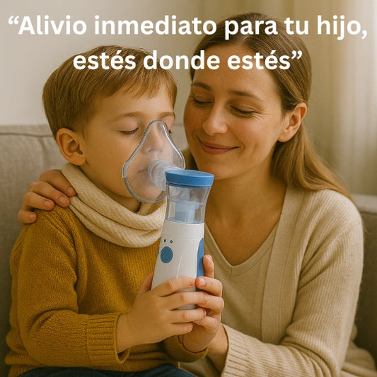 Nebulizador Portátil - Alivia la Respiración - Tranquilidad Respiratoria para tu Hijo en Menos de 5 Minutos